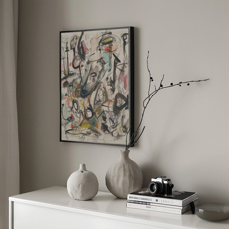 Abstract Expression Canvas Painting