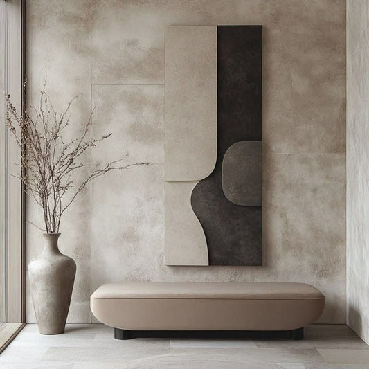 Soft Contrast 3D Wall Sculpture