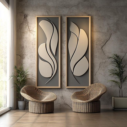 Flowing Leaves 3D Wall Sculpture