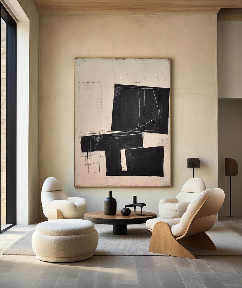 Noir Blocks – Canvas Painting