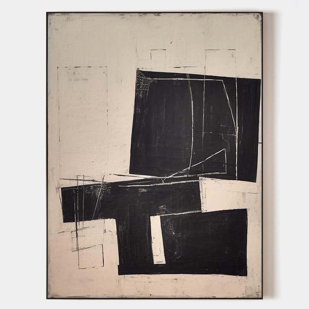 Noir Blocks – Canvas Painting