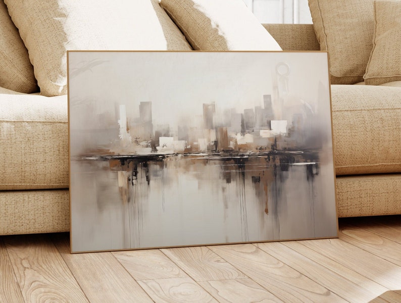 City Reflections Canvas Painting