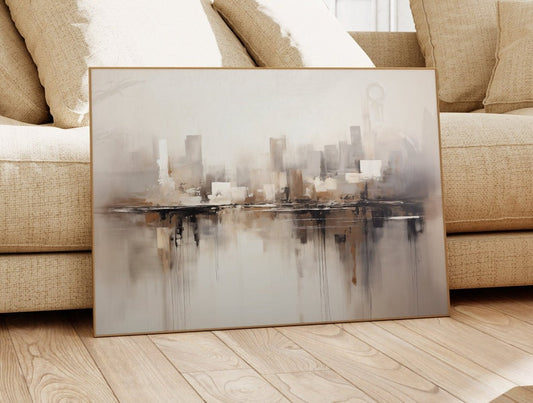 City Reflections Canvas Painting