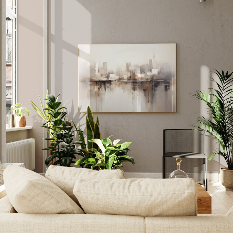 City Reflections Canvas Painting