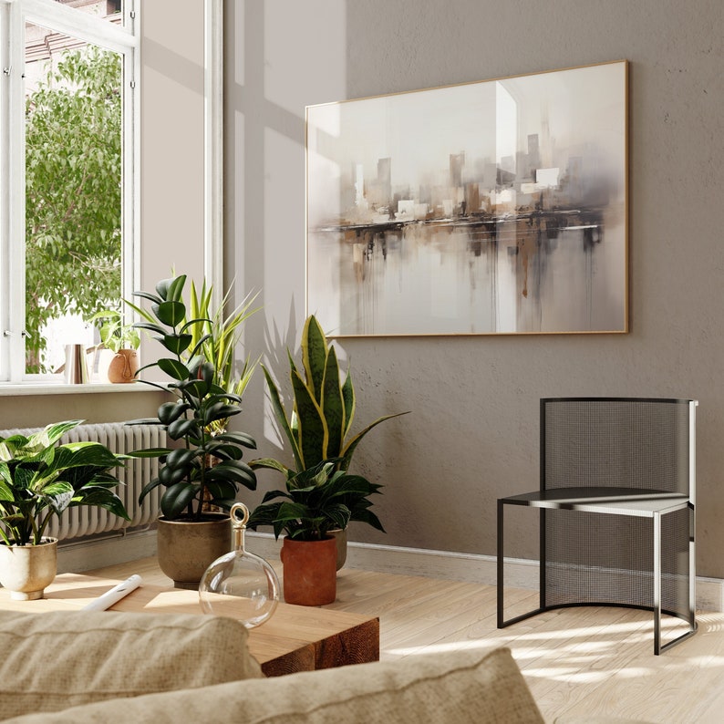 City Reflections Canvas Painting