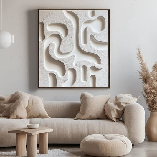Curved 3D Wall Sculpture
