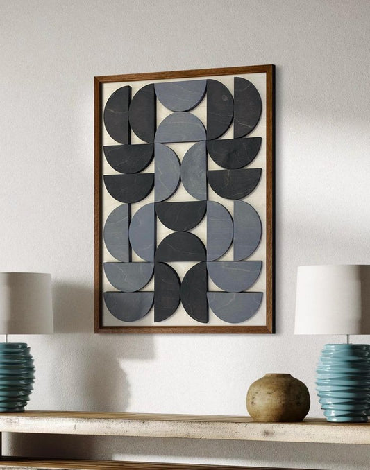 Noir Orbit 3D Wall Sculpture