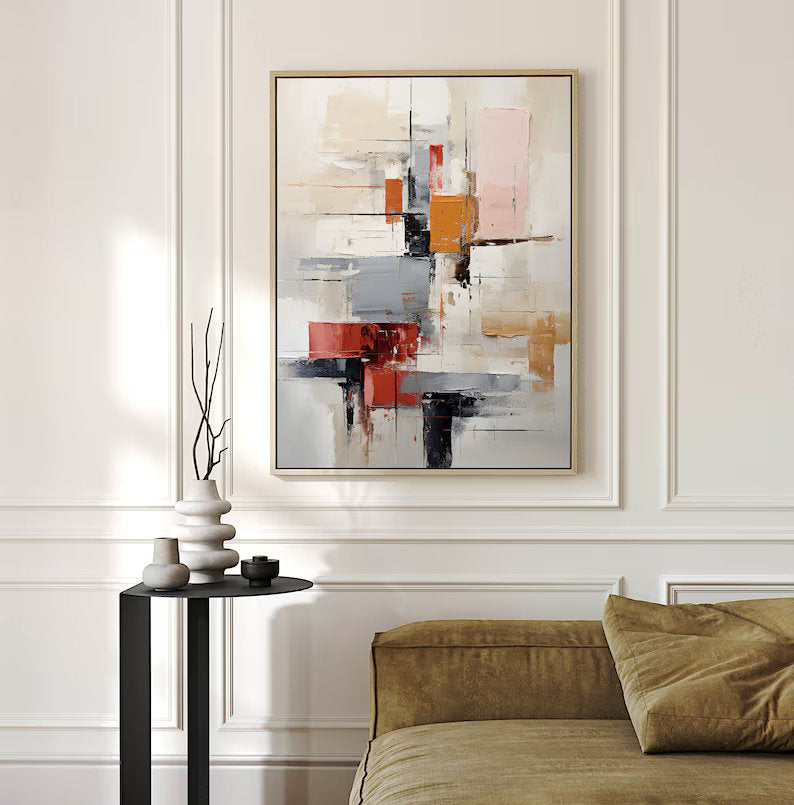 Real Canvas Abstract Elegance Canvas Painting – theFanoon