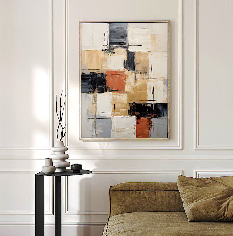 Geometric Luxury  Abstract Art