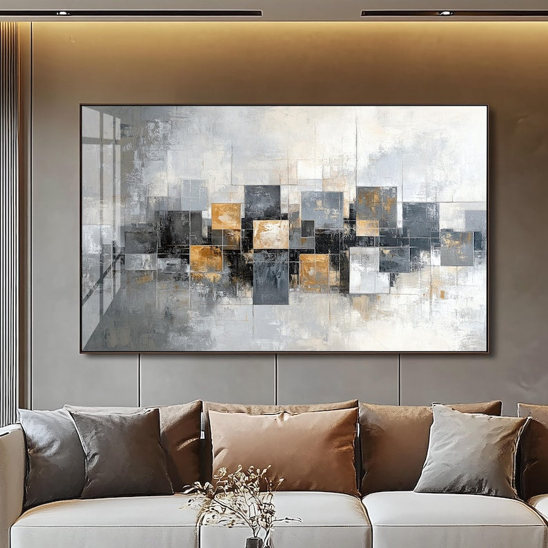 Urban Blocks Canvas Painting