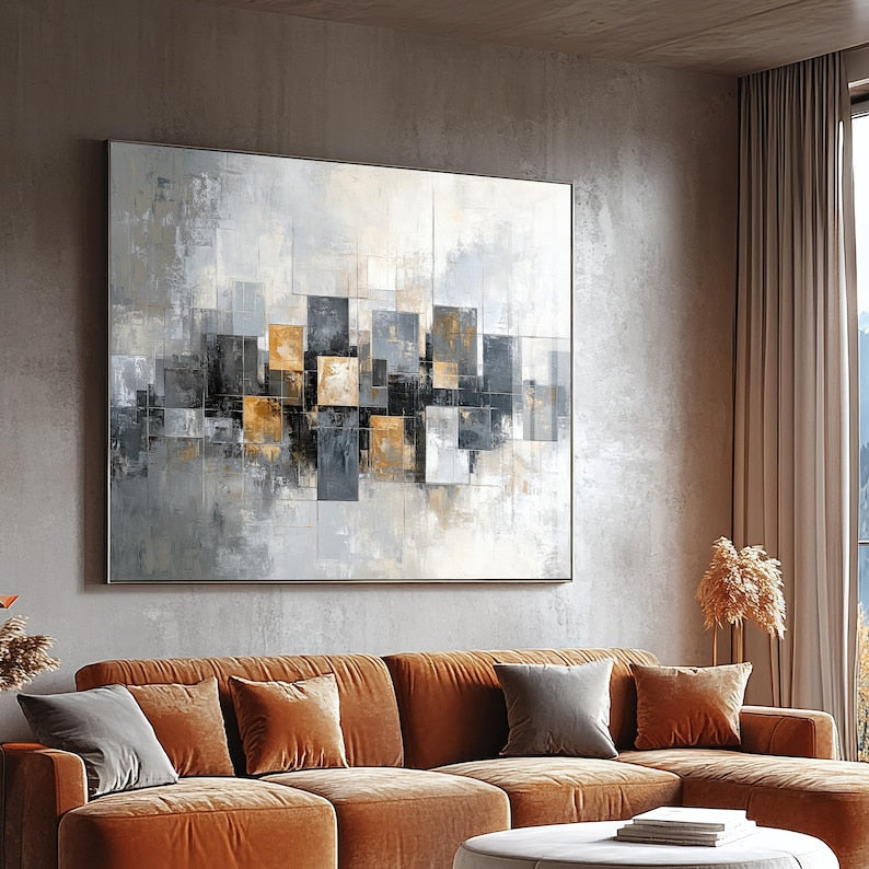 Urban Blocks Canvas Painting