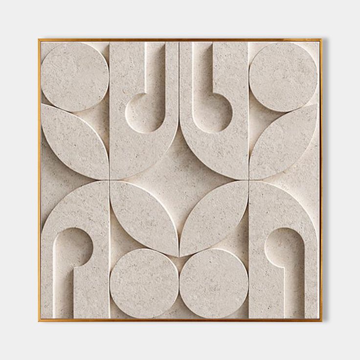 Stone Harmony 3D Wall Sculpture