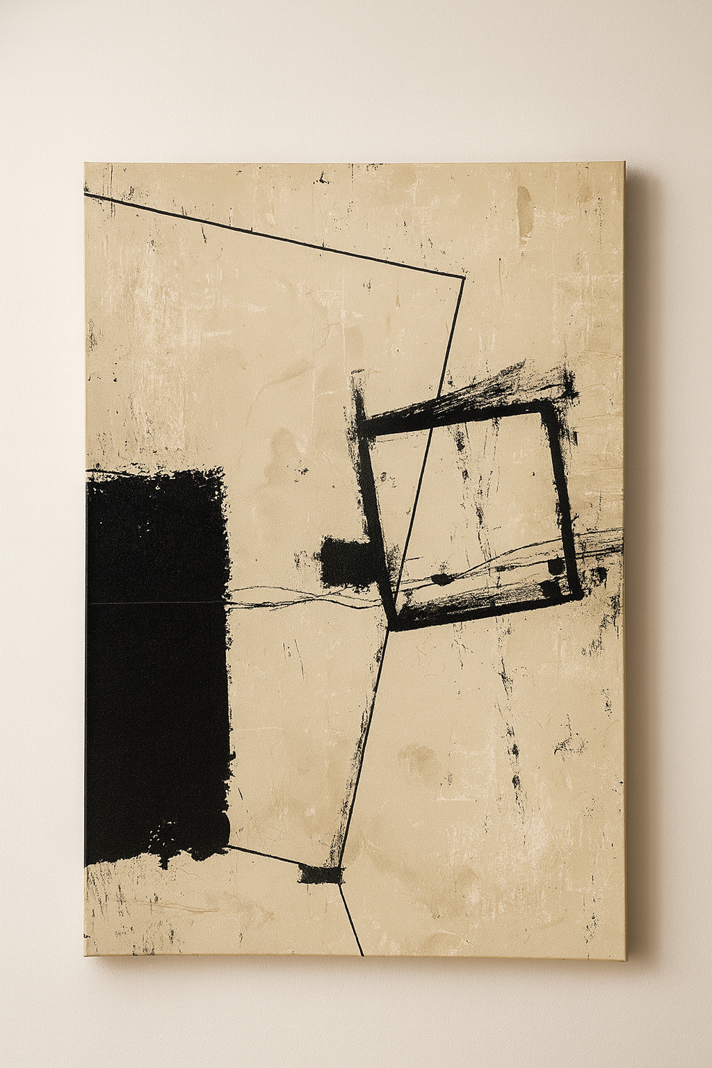 Ink Grid – Canvas Painting