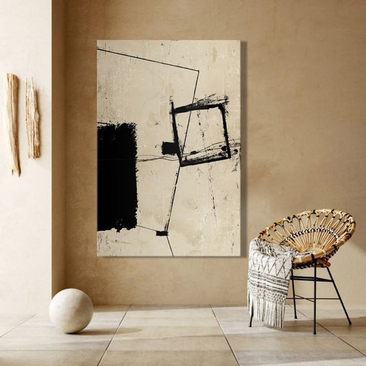 Ink Grid – Canvas Painting