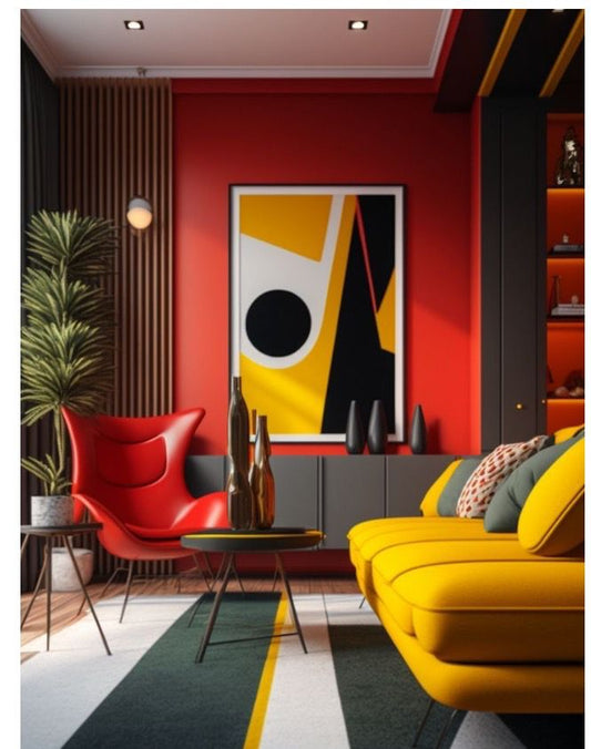 Chromatic Edge Canvas Painting