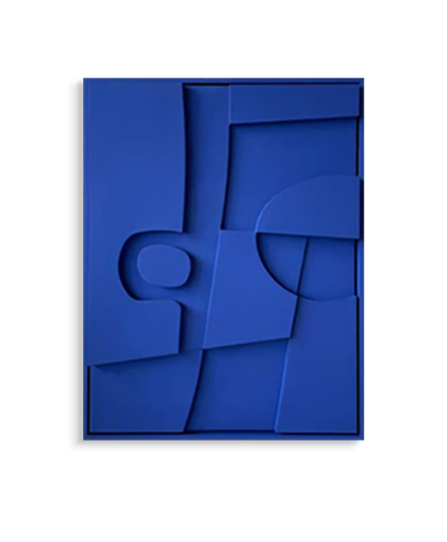 Azure Form 3D Wall Sculpture