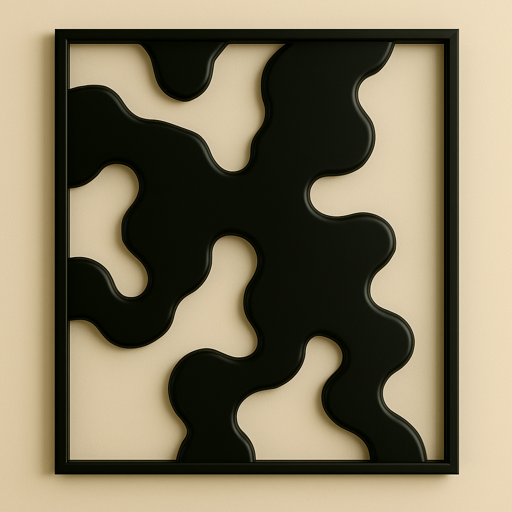 Liquid Form 3D Wall Sculpture