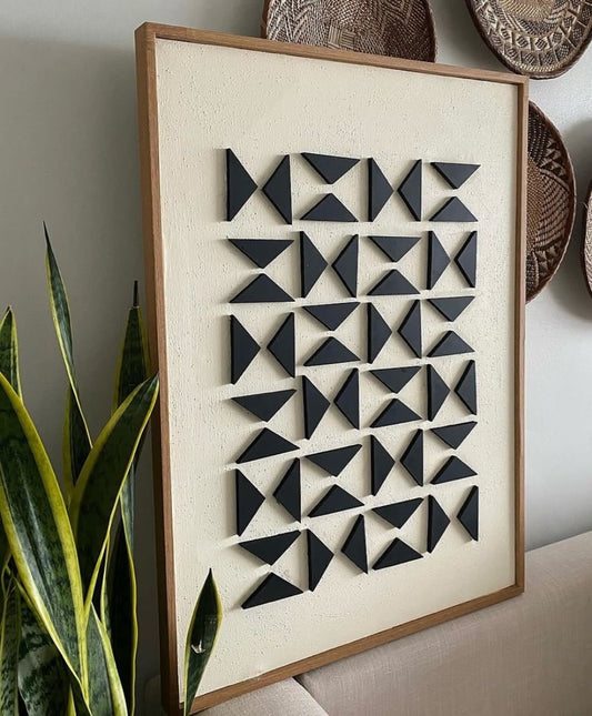 Geo Grid 3D Wall Sculpture