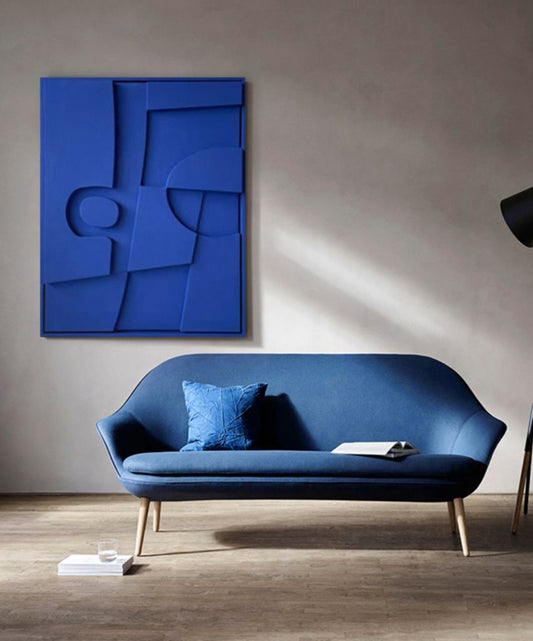 Azure Form 3D Wall Sculpture