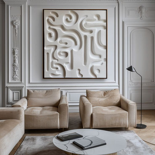 Ivory Maze 3D Wall Sculpture