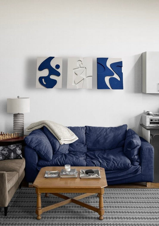 Trio Flow 3D Wall Sculpture