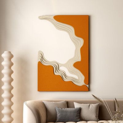 Amber Flow 3D Wall Sculpture
