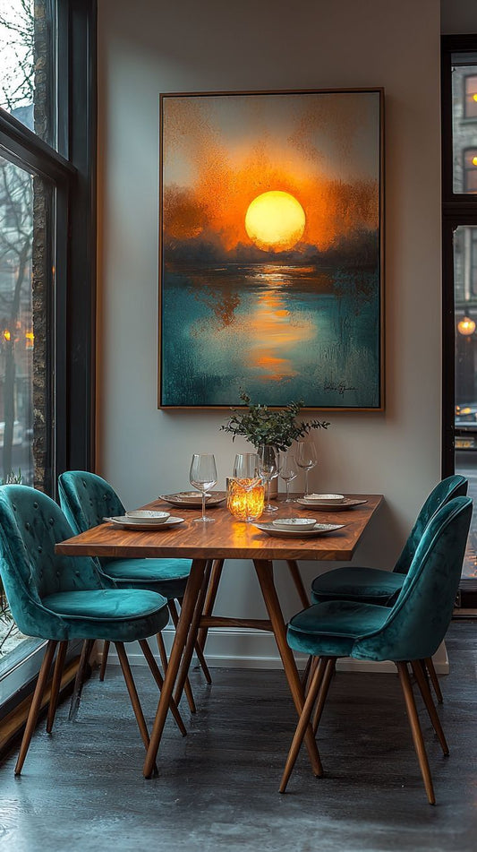 Golden Sunset – Canvas Painting