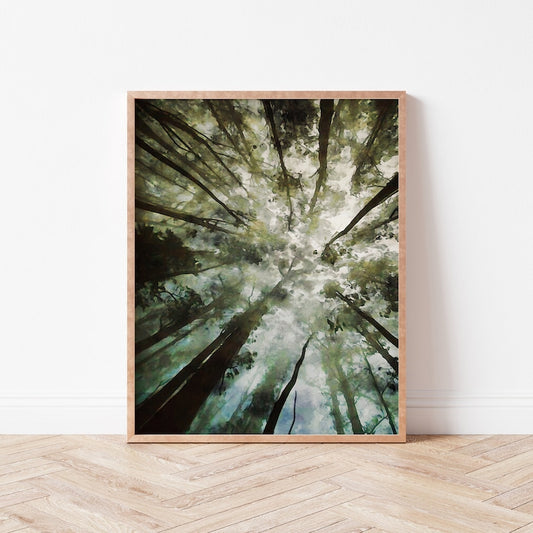 Forest Canopy Canvas Painting