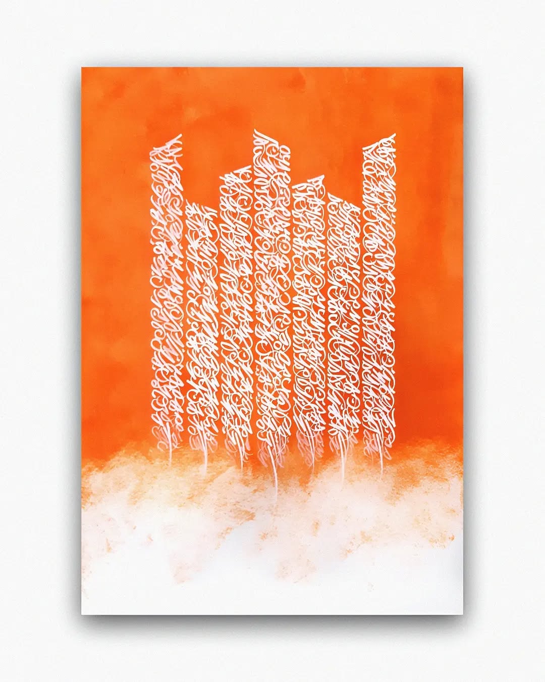 Abstract Calligraphy Canvas