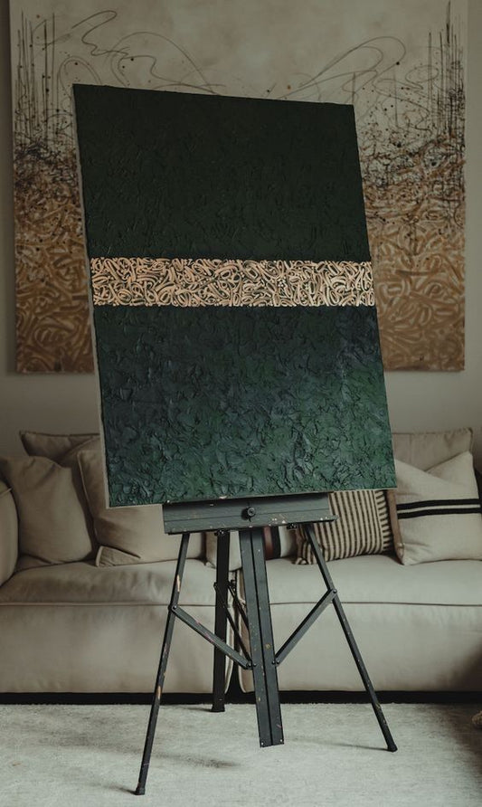 Harmony in Green - Calligraphy Art