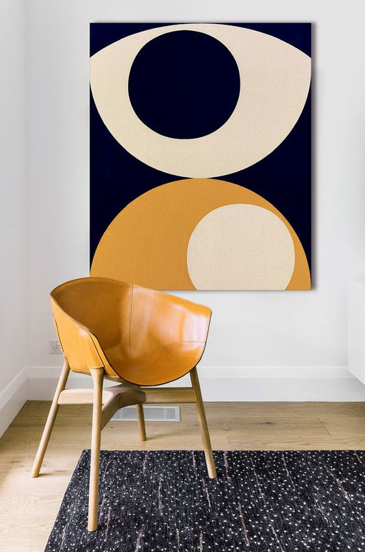 Symmetric Orbit Canvas Painting